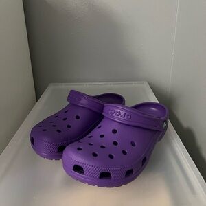 Purple Crocs